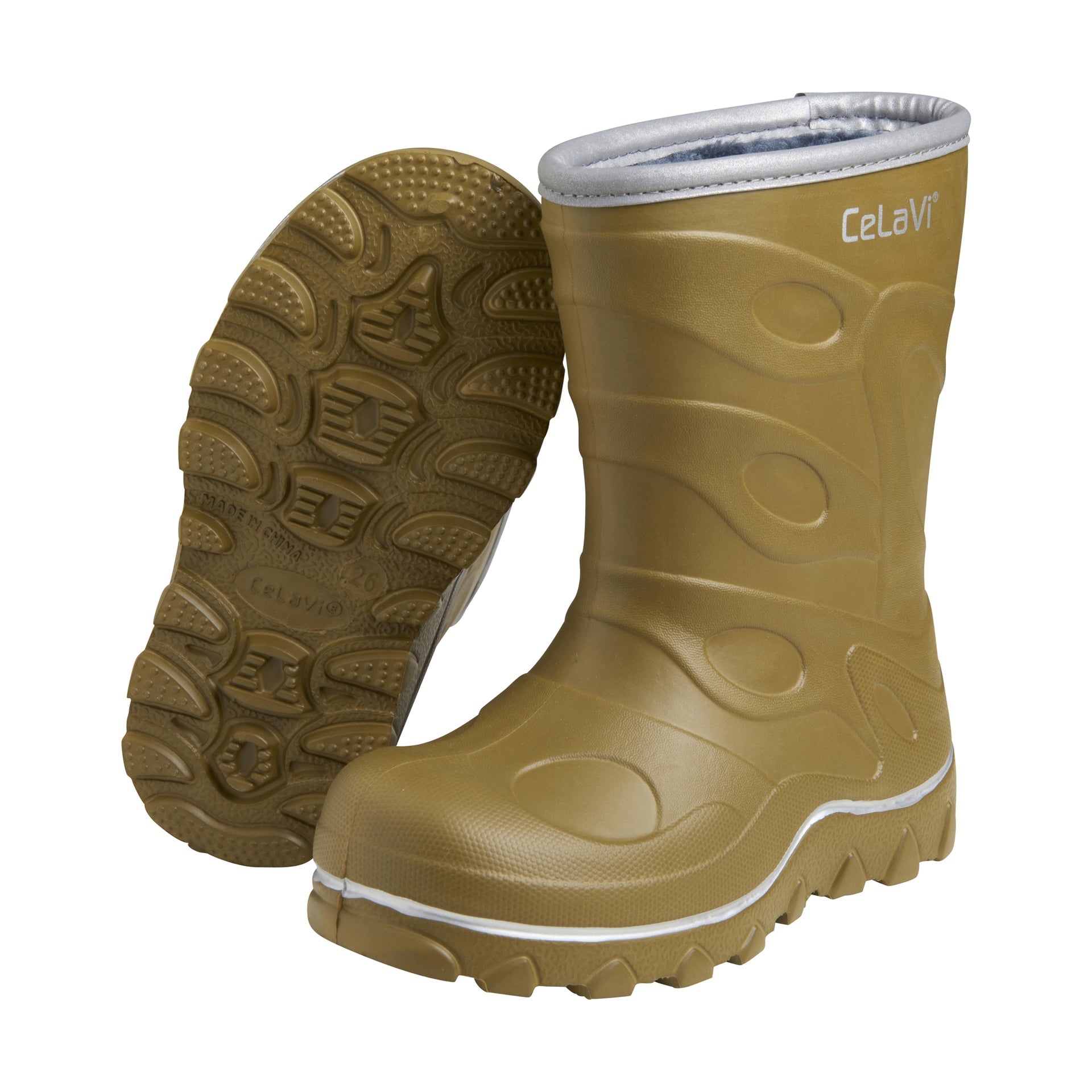 gefütterte Winter(gummi)stiefel - gelb CeLaVi