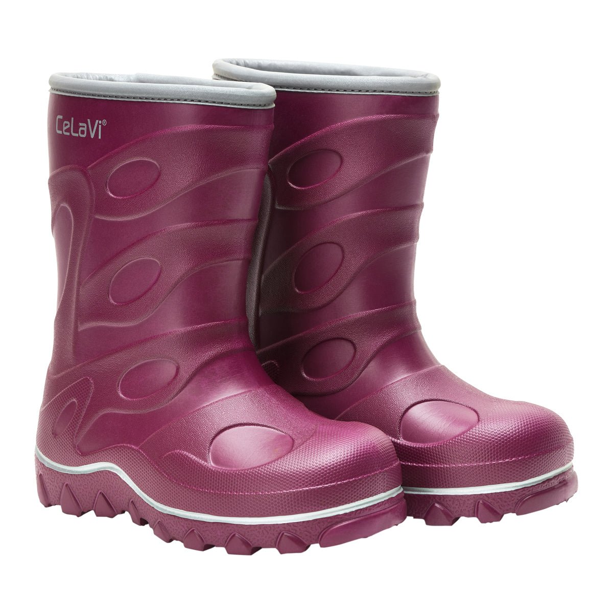 gefütterte Winter(gummi)stiefel Maroon CeLaVi