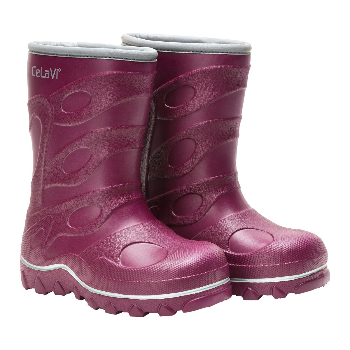 gefütterte Winter(gummi)stiefel Maroon - Familienbande