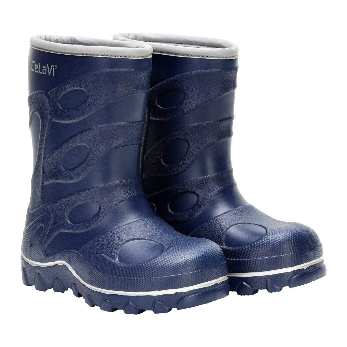 gefütterte Winter(gummi)stiefel Navy - Familienbande