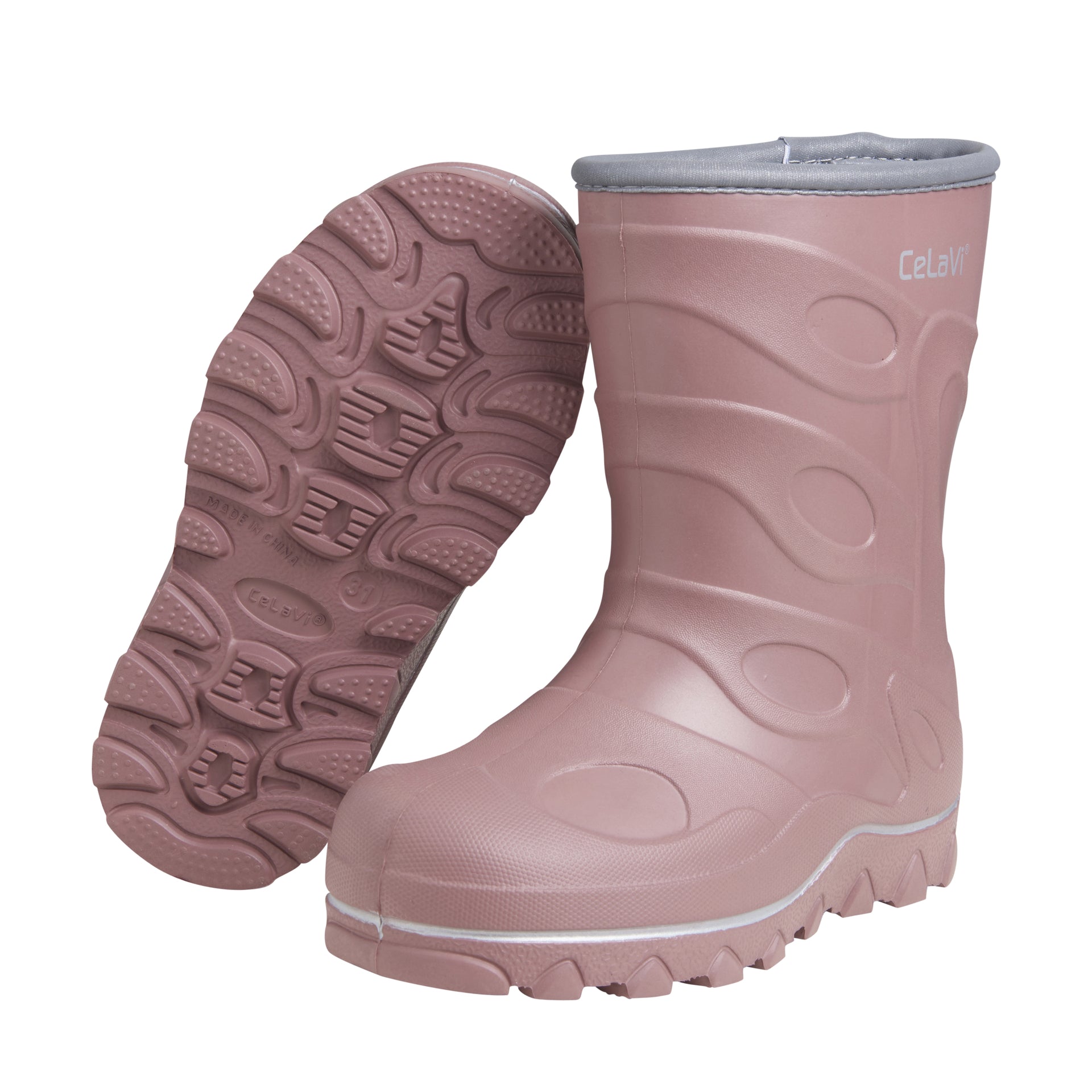 gefütterte Winter(gummi)stiefel - rose CeLaVi