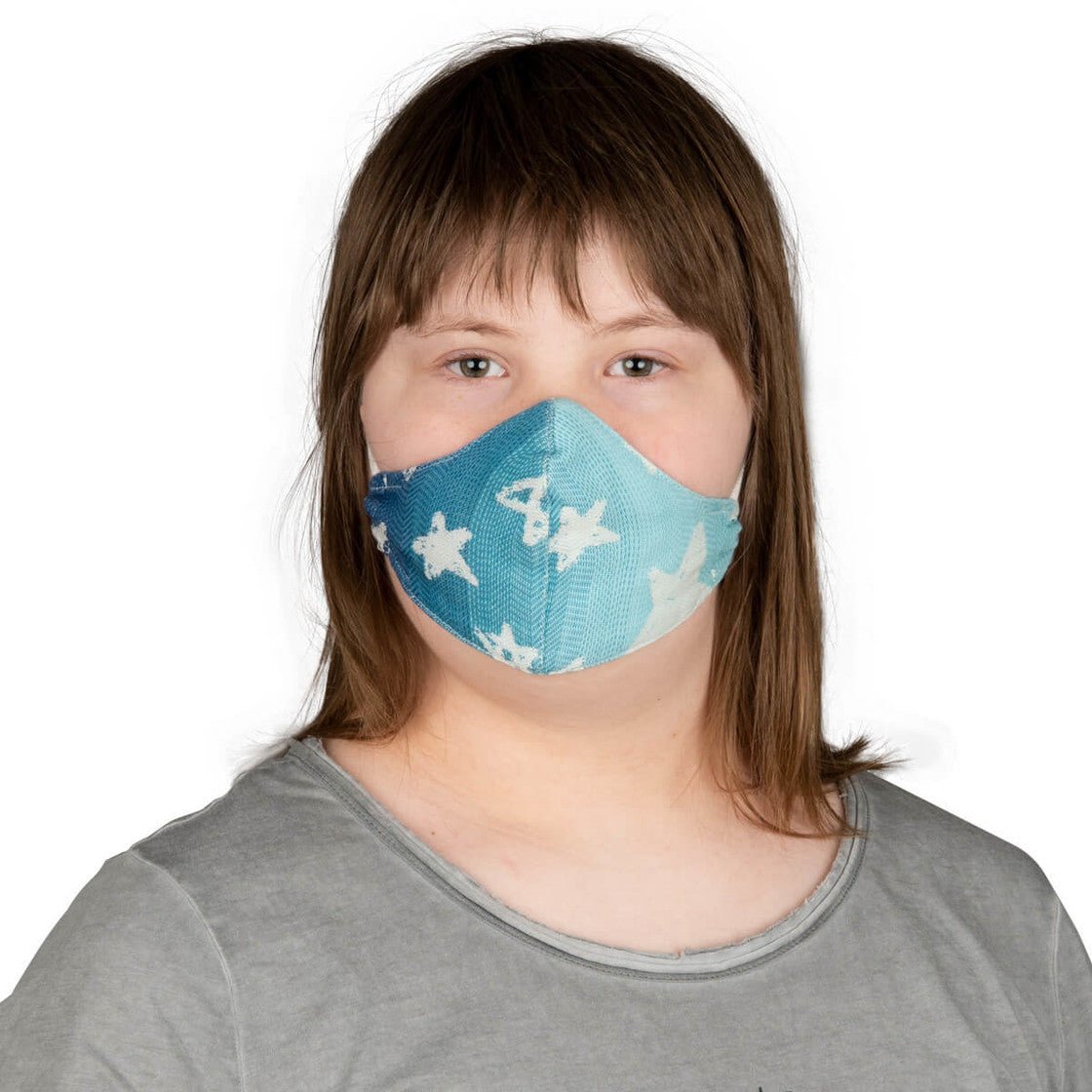 Gesichtmasche für Kinder Hoppediz Singapur Blue Hoppediz