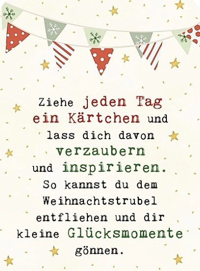 Glücksmantras für den Advent - 24 Karmakärtchen ars dition