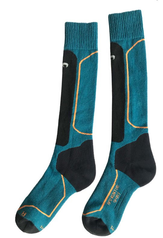 Alpaka Ski und Reitsocken - petrol Apu Kuntur