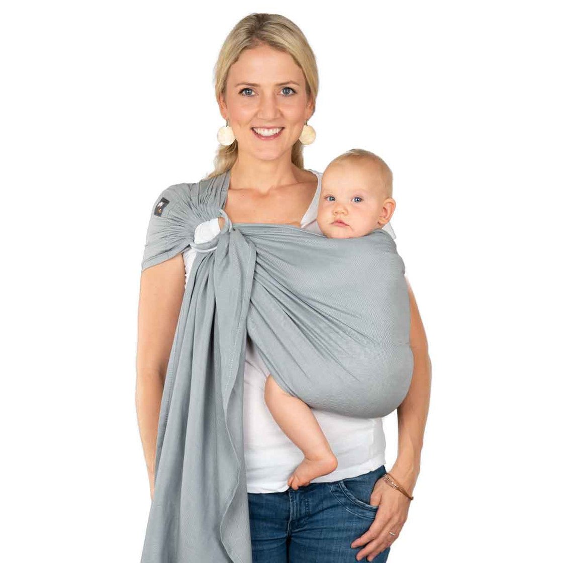 HOPPEDIZ® Ring Sling ultraleichte Qualität Hamburg graphit Hoppediz