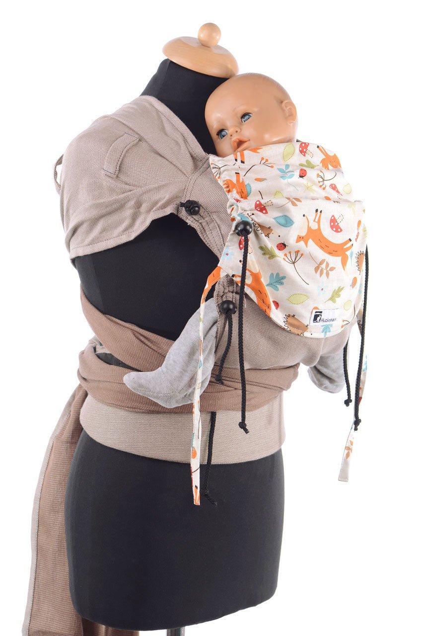 Huckepack Wrap Tai Baby Füchse - Familienbande