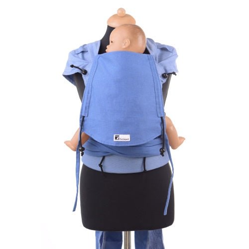 Huckepack Wrap Tai Medium Blau - Familienbande