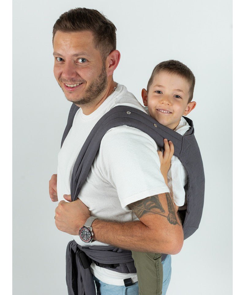 Isara Quick Halfbuckle PRESCHOOLER - Graphitte Linen isara