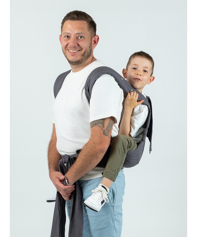 Isara Quick Halfbuckle PRESCHOOLER - Graphitte Linen isara