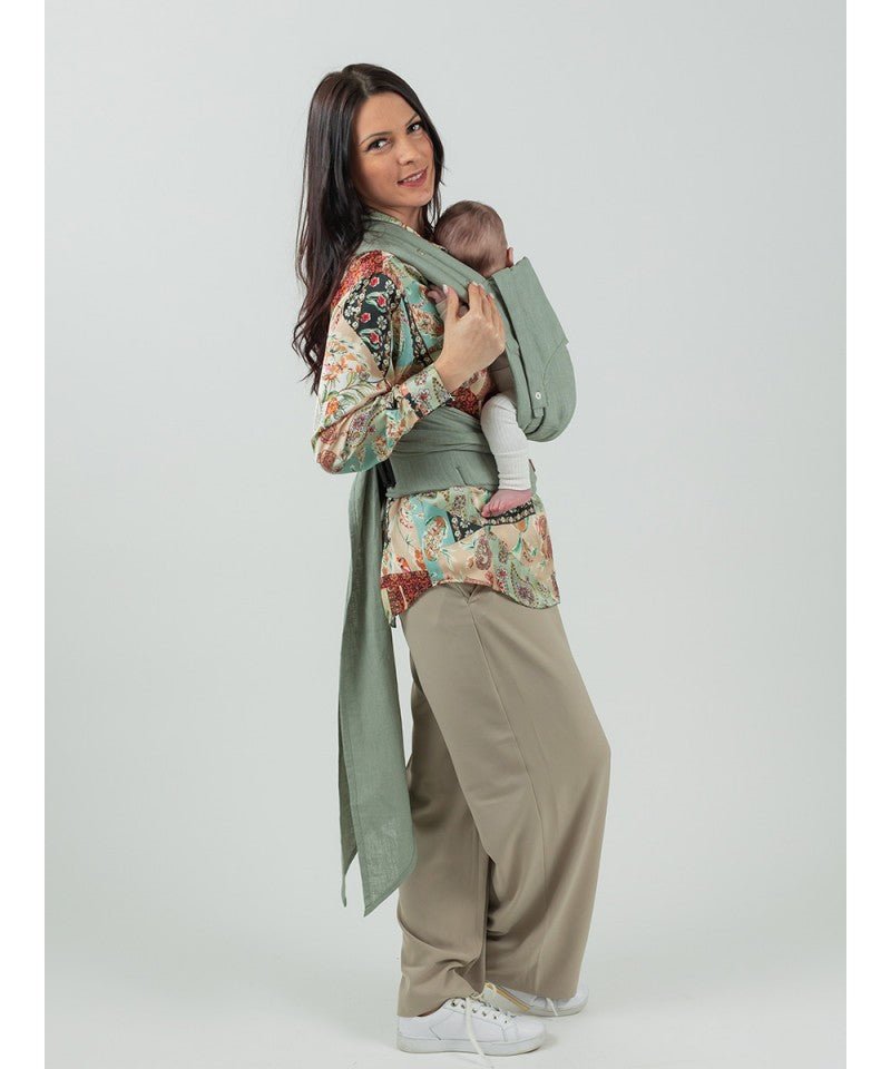 Isara Quick Halfbuckle - Sage Green Linen isara