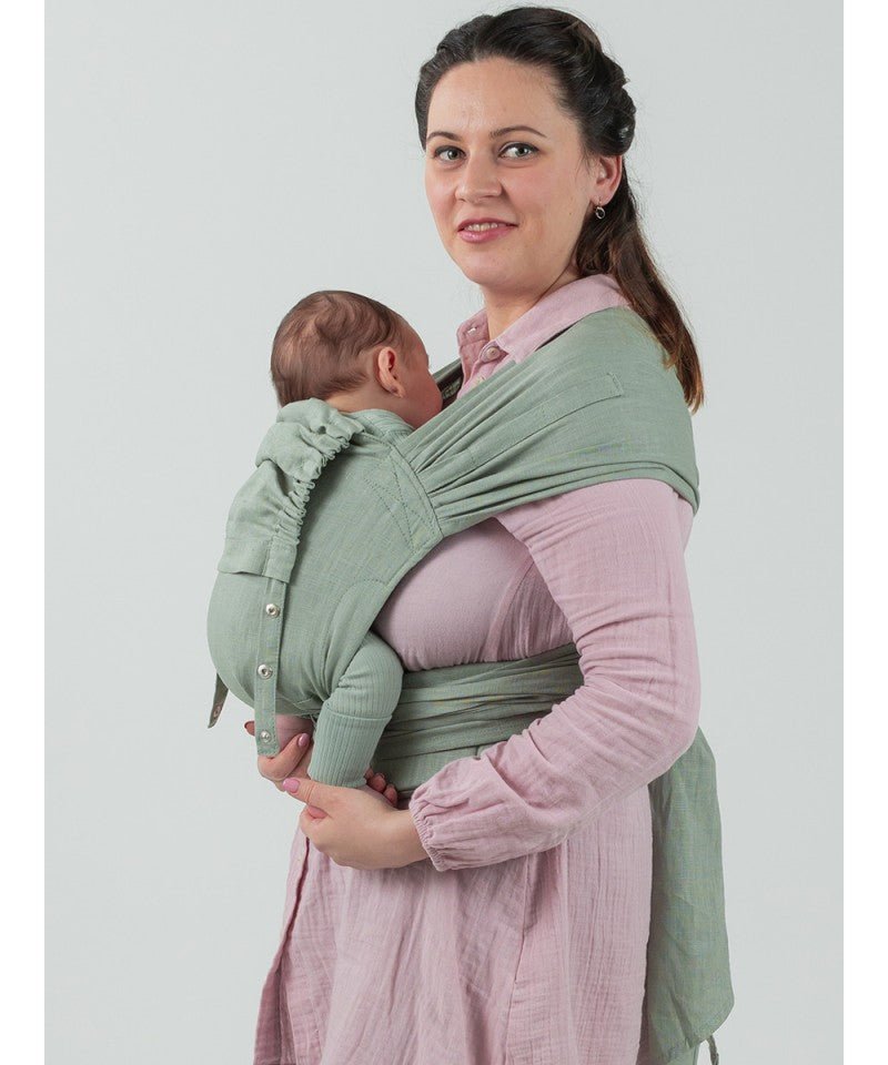 Isara Quick Tie WrapCon - Sage Green Linen isara