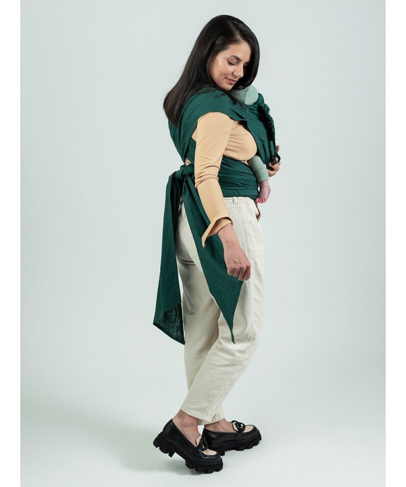 Isara Quick Tie WrapCon - Evergreen Linen isara