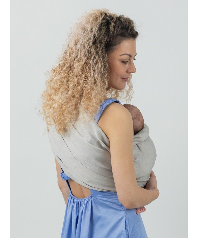 Isara Ring Sling - Silver Grey Bamboo Linen isara