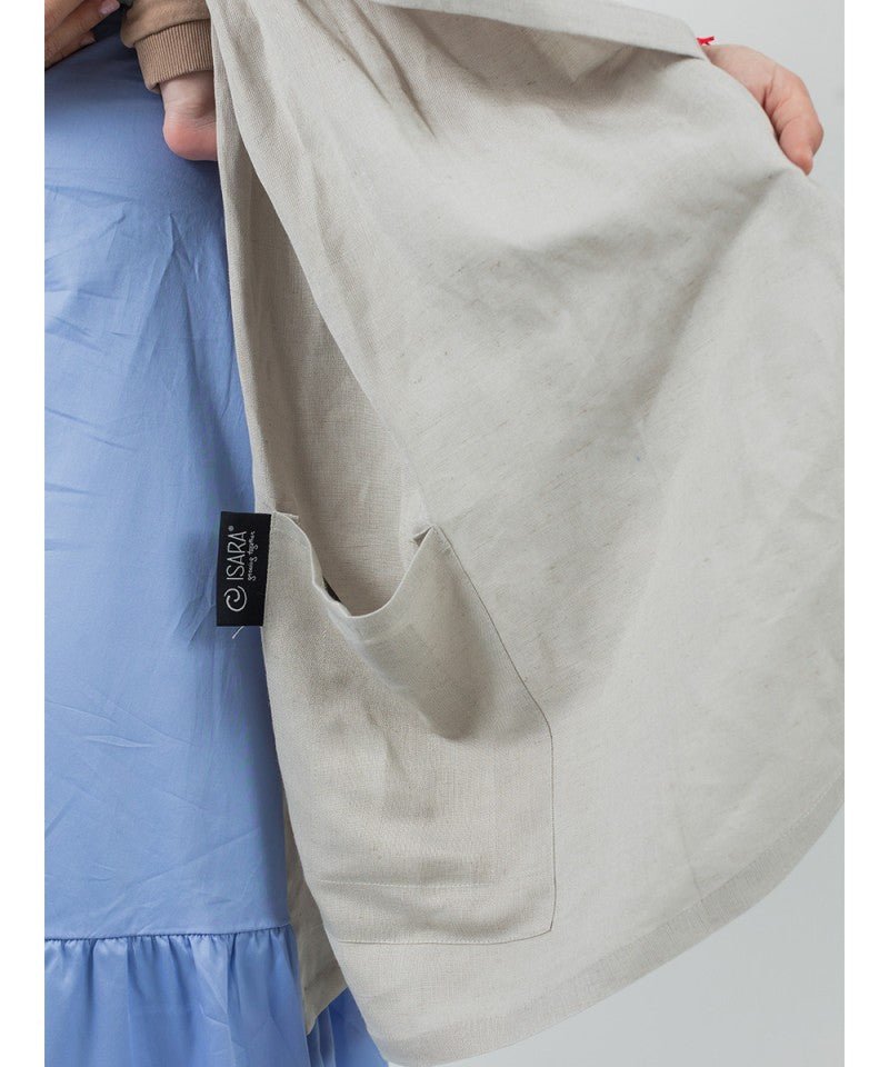 Isara Ring Sling - Silver Grey Bamboo Linen isara