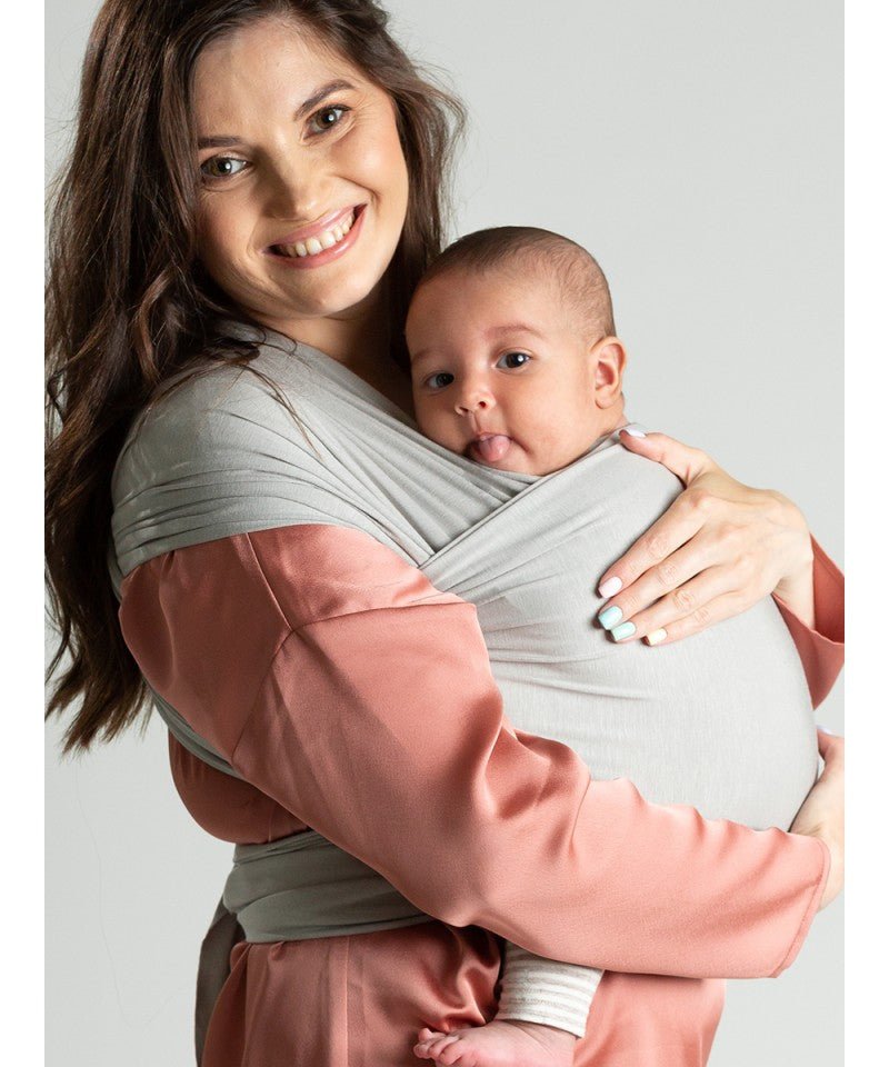 Isara Stretchy Wrap - Elastisches Tragetuch - silver grey isara