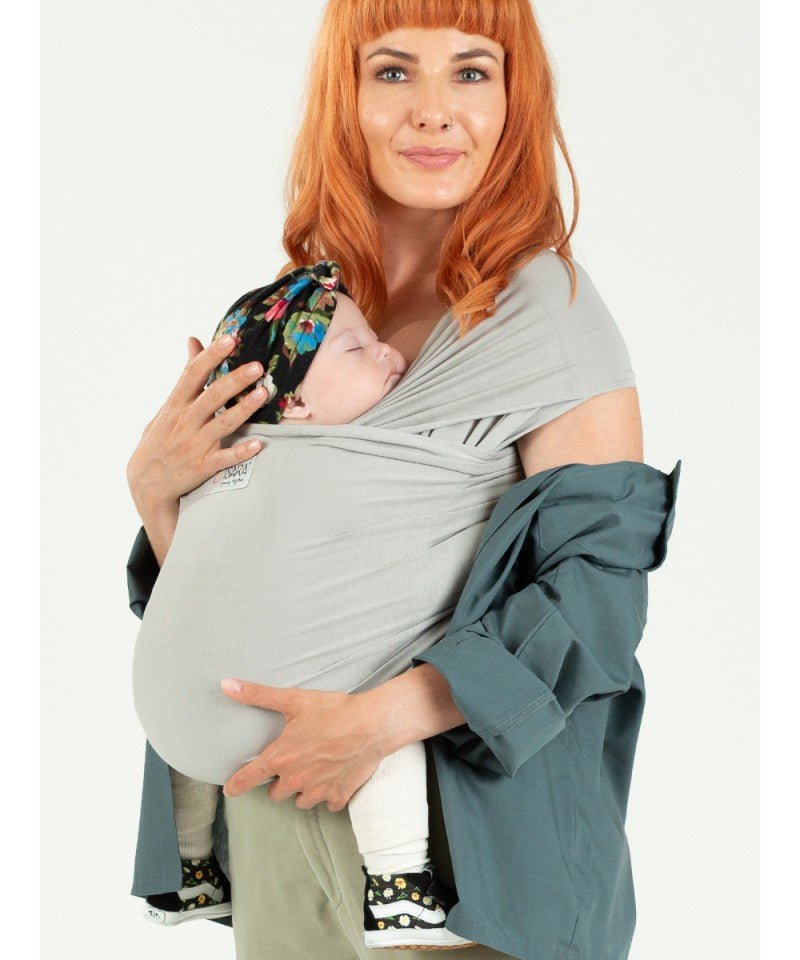 Isara Stretchy Wrap - Elastisches Tragetuch - silver grey isara