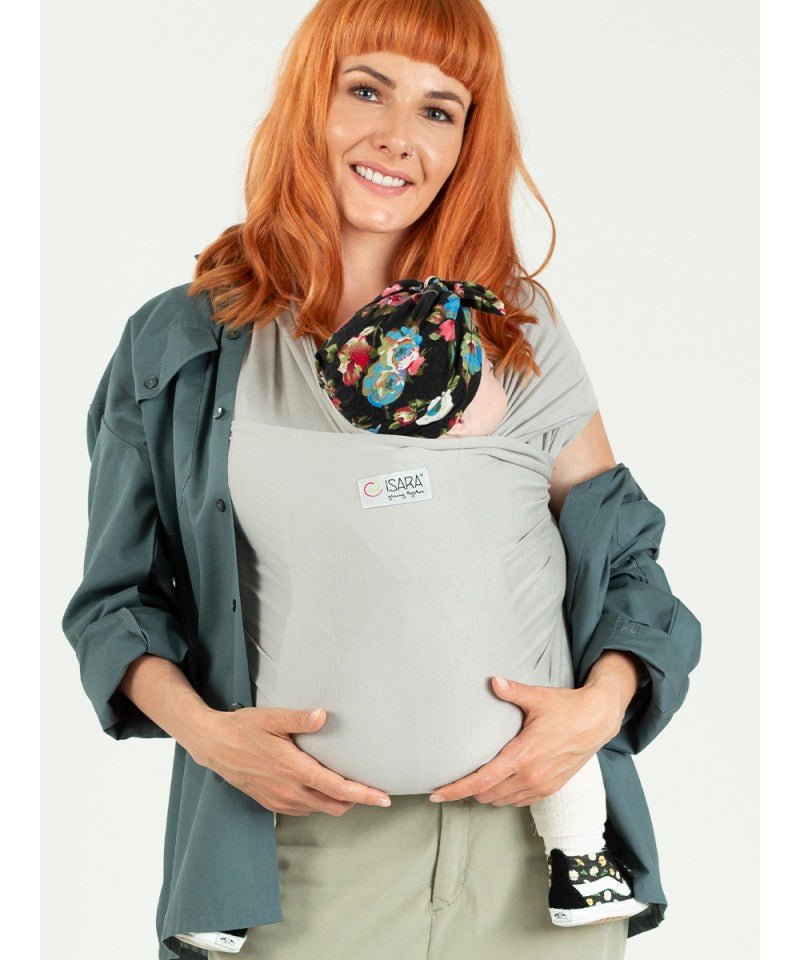 Isara Stretchy Wrap - Elastisches Tragetuch - silver grey isara