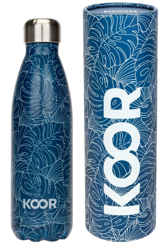KOOR Thermosflasche 500ml - Tropical Leaves - Familienbande