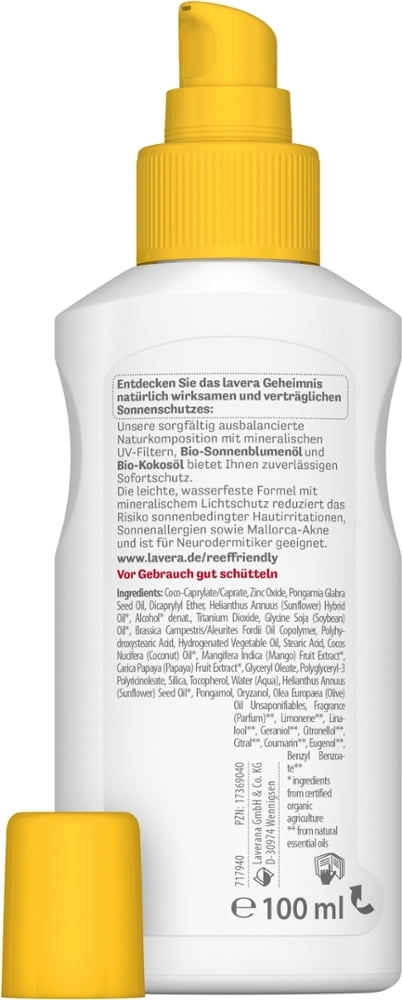 Lavera Sensitiv Sonnencreme 30 SPF - 100 ml lavera