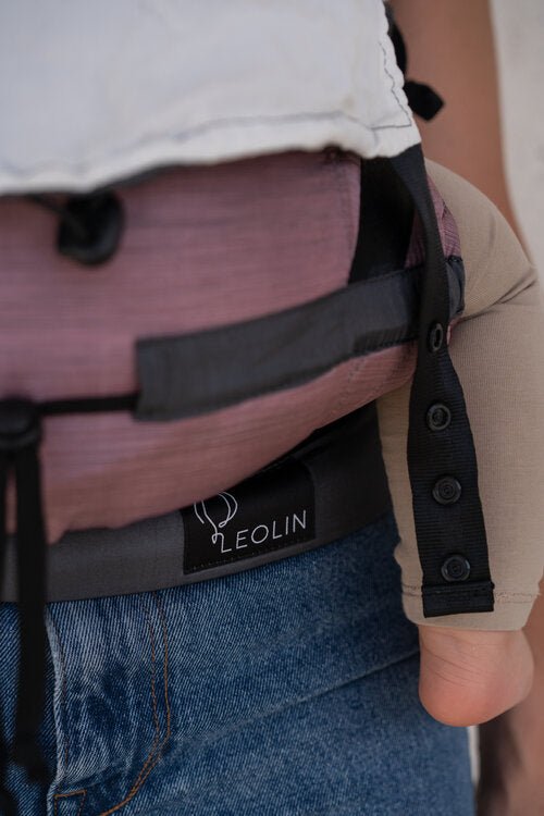 Leolin Mini Babytrage - Rose Melange / grau Leolin