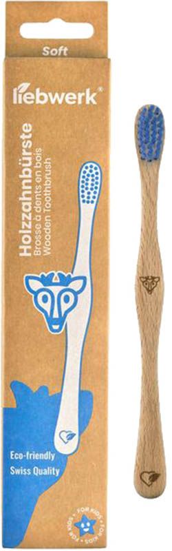 Liebwerk Kinder Holzzahnbürste Blue liebwerk