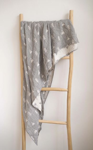 Limas Musselindecke 145x145cm - Alaska Anthrazit Limas