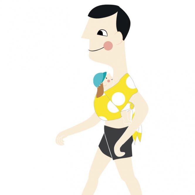 MaM Wassertragetuch Water Wrap Sling Big Dot Turqoise MaM