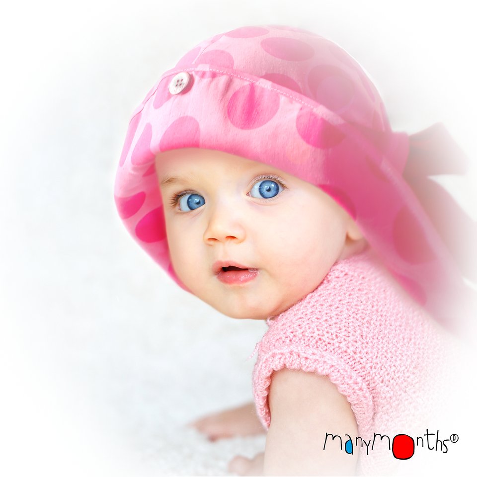 ManyMonths Adjustable Summer Hat mit Schleife sheer violet ManyMonths