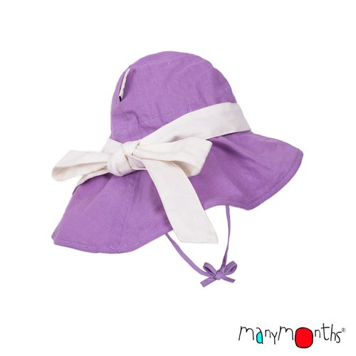 ManyMonths Adjustable Summer Hat mit Schleife sheer violet ManyMonths