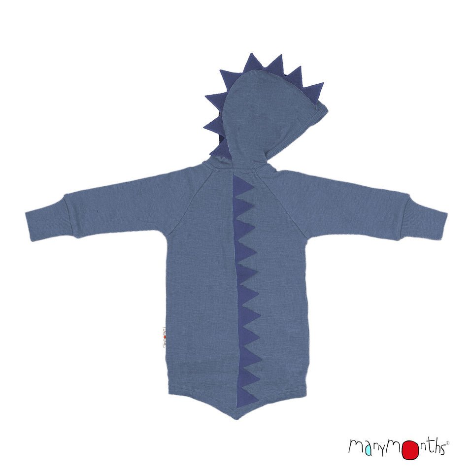 ManyMonths Dino Hoodie - Blue Mist - Familienbande