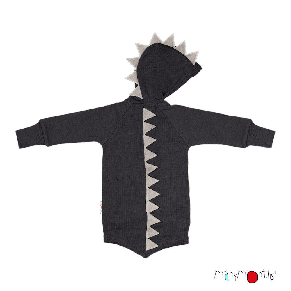 ManyMonths Dino Hoodie - Foggy Black - Familienbande