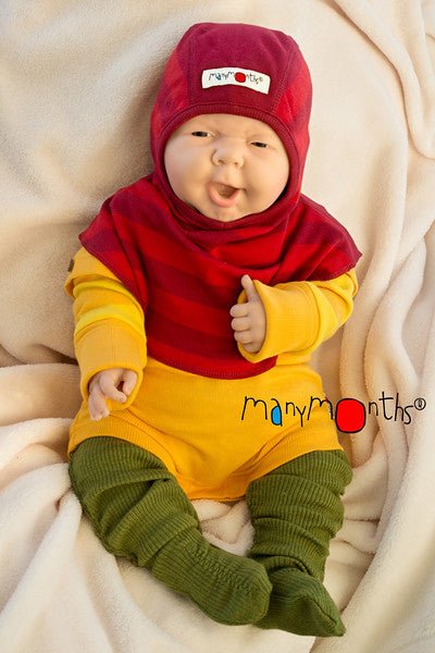 ManyMonths ECO Elephant Hood watermelon - Familienbande