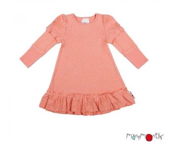ManyMonths Long/Short Frill Tunika Hanf - Peach Rose ManyMonths