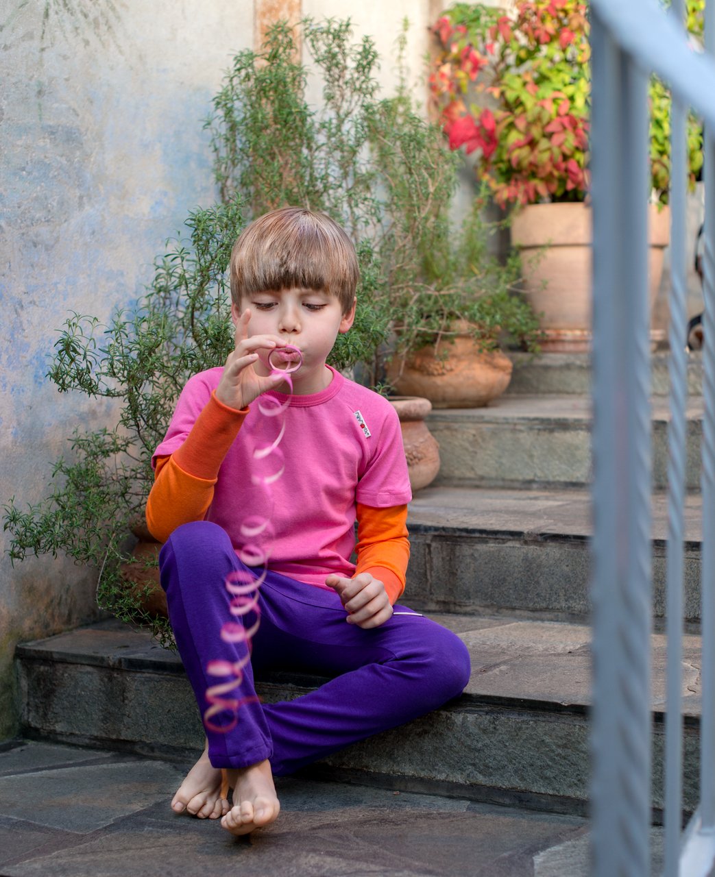 ManyMonths Long/Short Sleeve Shirt Hanf - Poppy Red ManyMonths