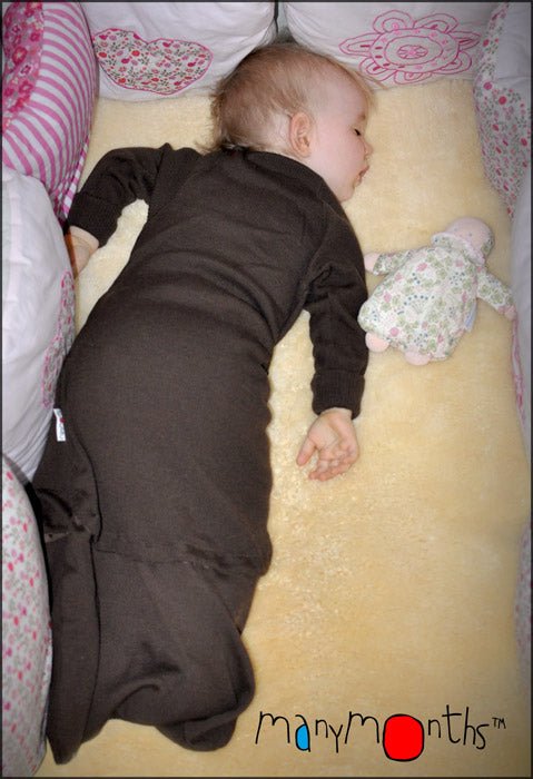 ManyMonths Schlafsack mit Verlängerung - Foggy Black - Familienbande