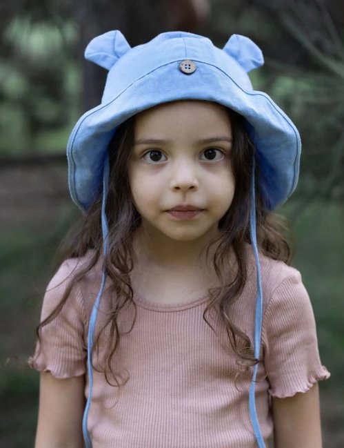 ManyMonths Summer Hat Eco Hanf mit Ohren - Apricot Cheese ManyMonths