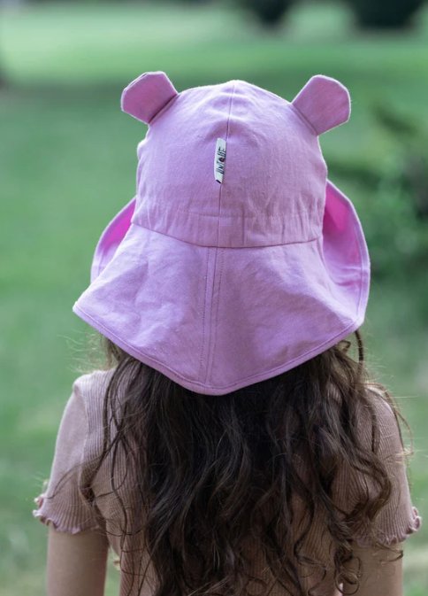 ManyMonths Summer Hat Eco Hanf mit Ohren - Citron Curd ManyMonths