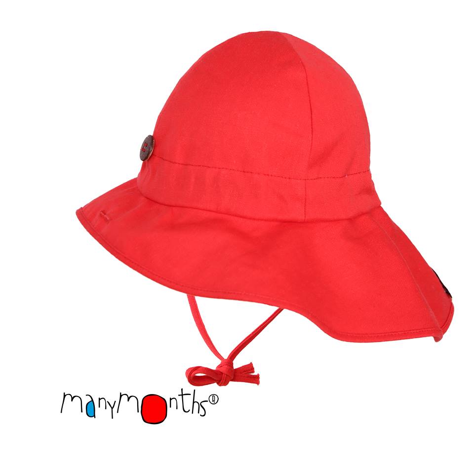 ManyMonths Summer Hat Original (Mütze) - Poppy Red Poppy Red Charmer Explorer (62-86) Familienbande