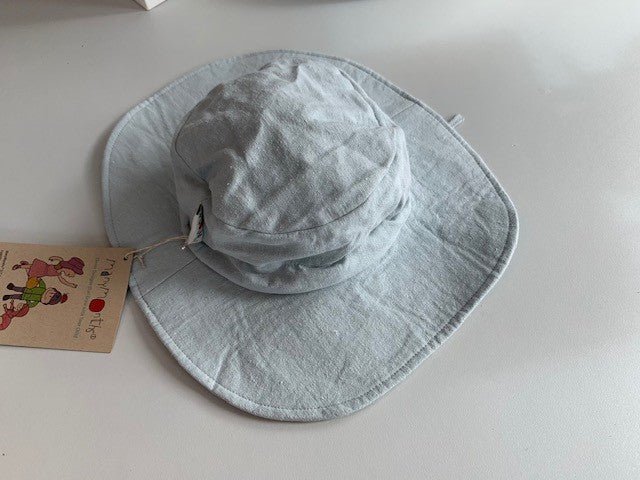 ManyMonths Traveller Hat Eco Hempie - silver blue ManyMonths