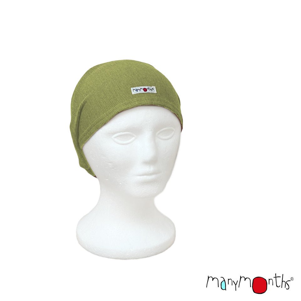 Manymonths Woll Haarband - Harmony Headband - Pea Purée - Familienbande