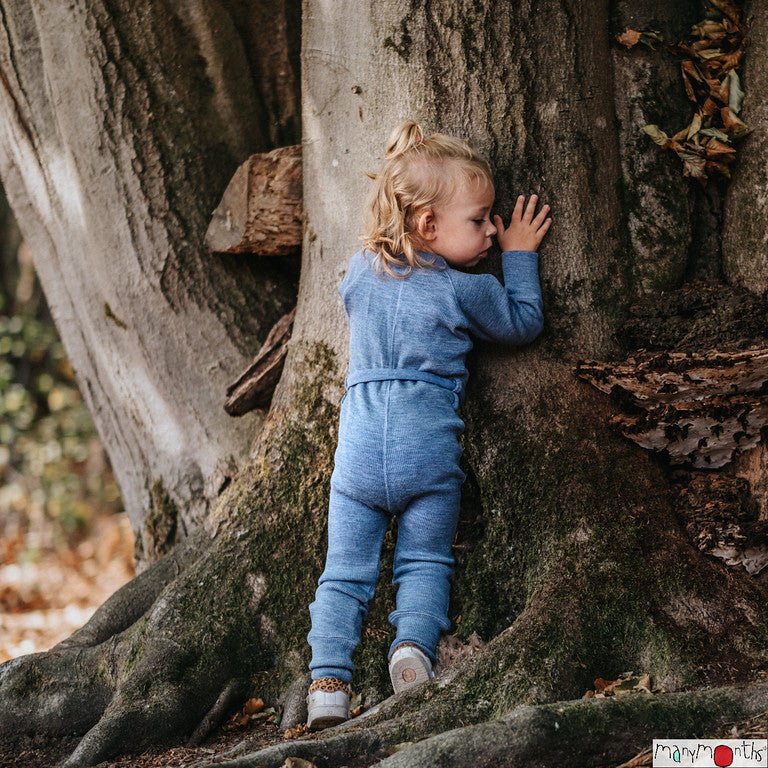ManyMonths Woll-Overall - Blue Mist ManyMonths
