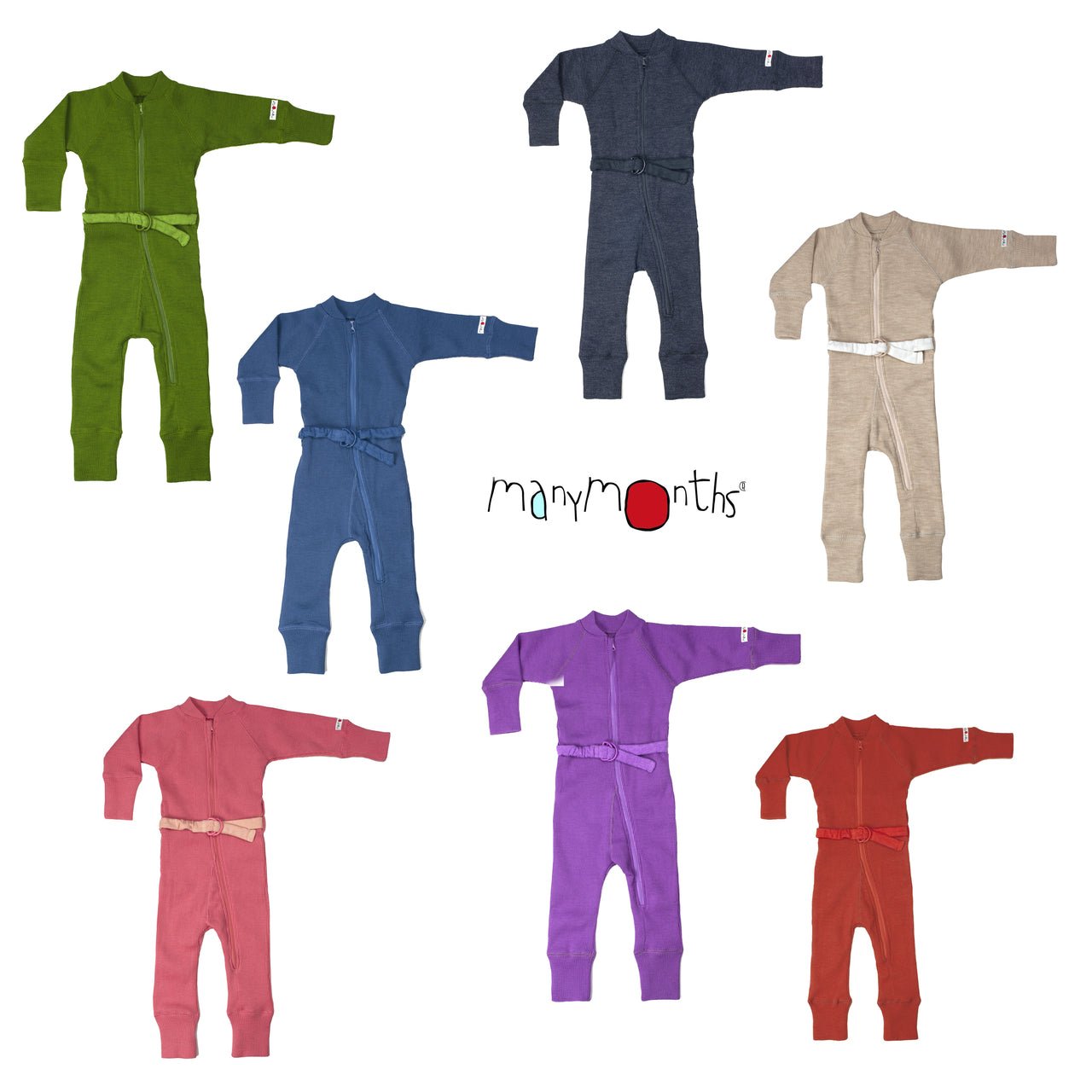 ManyMonths Woll-Overall Foggy Black ManyMonths