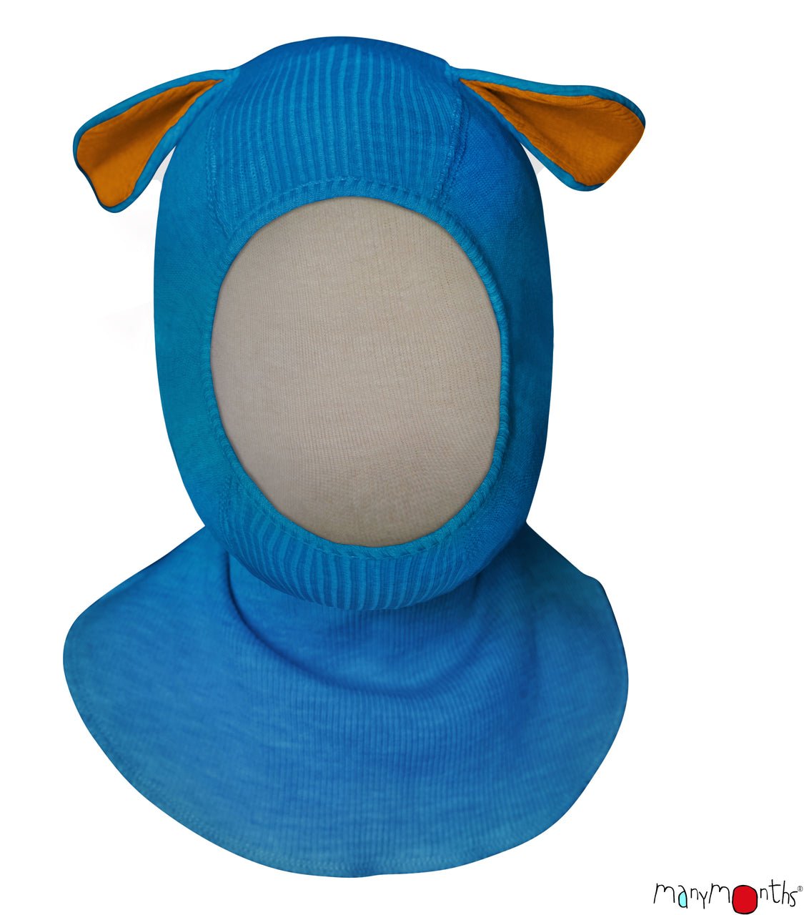 ManyMonths Woolies Elephant Hood Puppy Ears - Wintermütze - Mykonos Waters ManyMonths