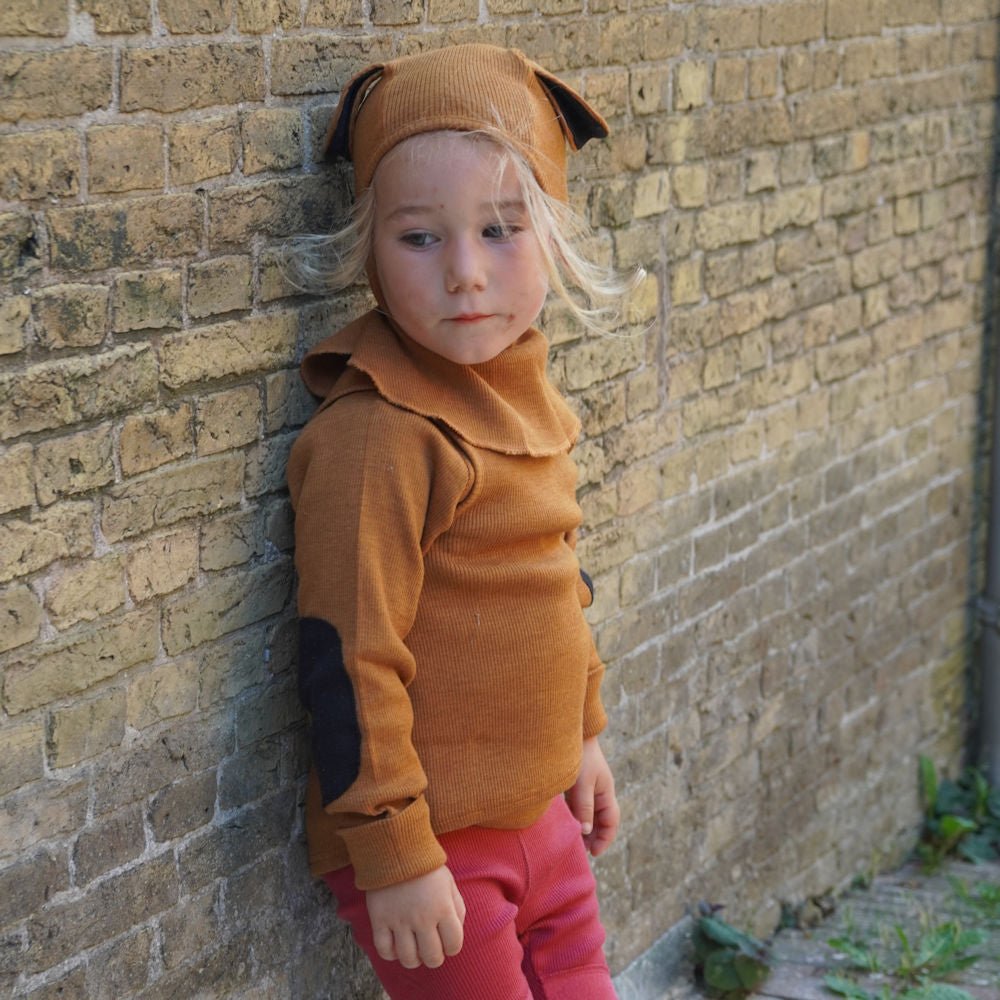 ManyMonths Woolies Elephant Hood Puppy Ears - Wintermütze - Mykonos Waters ManyMonths