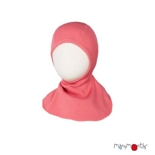 ManyMonths Woolies Elephant Hood - Wintermütze - Peach Bud - Familienbande