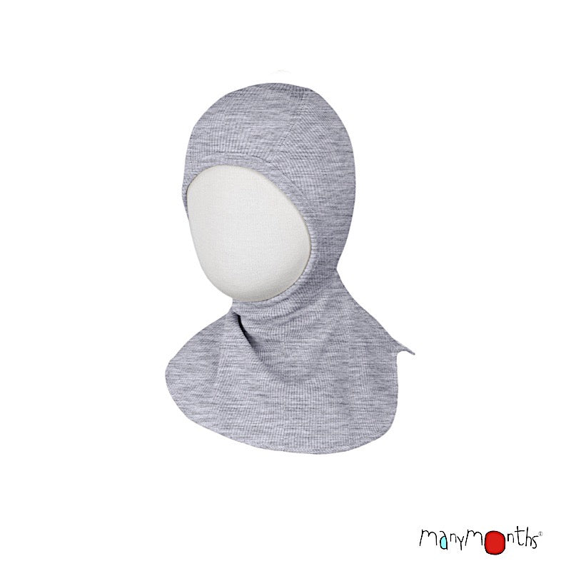 ManyMonths Woolies Elephant Hood - Wintermütze - Plantinum Grey - Familienbande