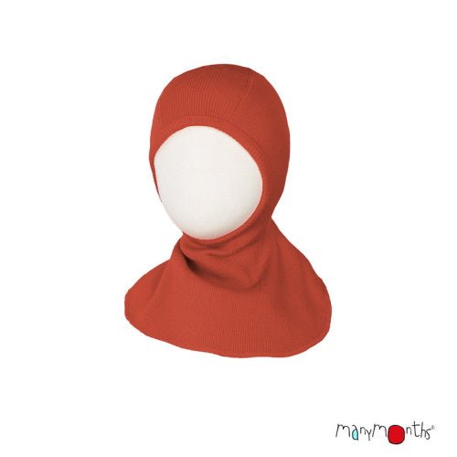 ManyMonths Woolies Elephant Hood - Wintermütze - Rooibos Red - Familienbande