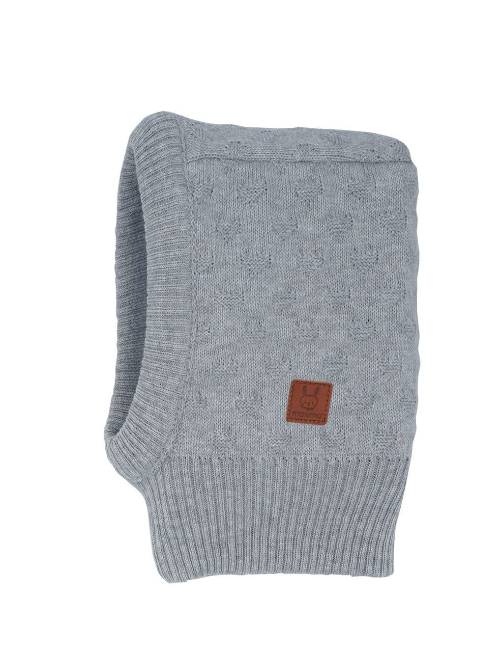 Maximo Baby Schlupfmütze - grau meliert Herz maximo