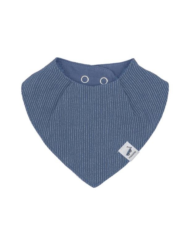 Maximo Baby-Tuch Musselin - altindigo-weiss-streifen maximo