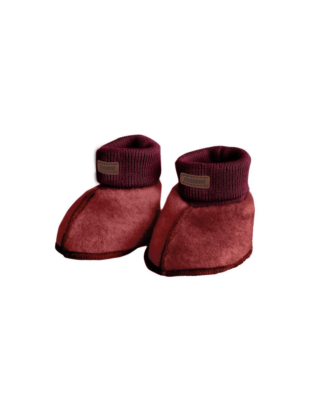 Maximo Baby-Wollfleece-Schuhe - wildrose maximo